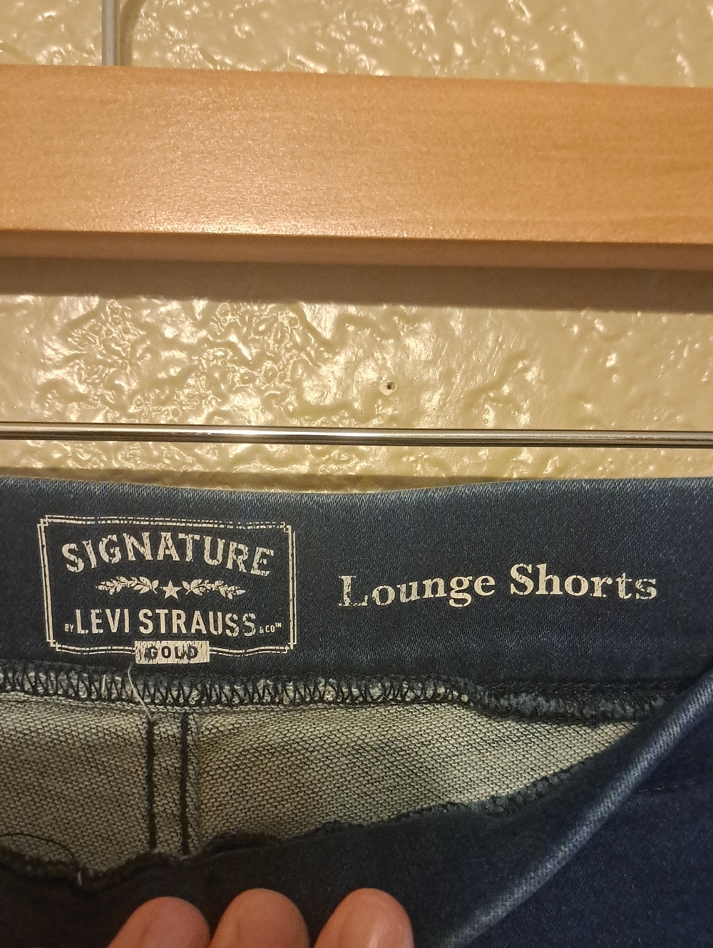 Signature by Levi Strauss Dark Blue Women's Drawstring Lounge Shorts. Size 16. - Picture 3 of 10